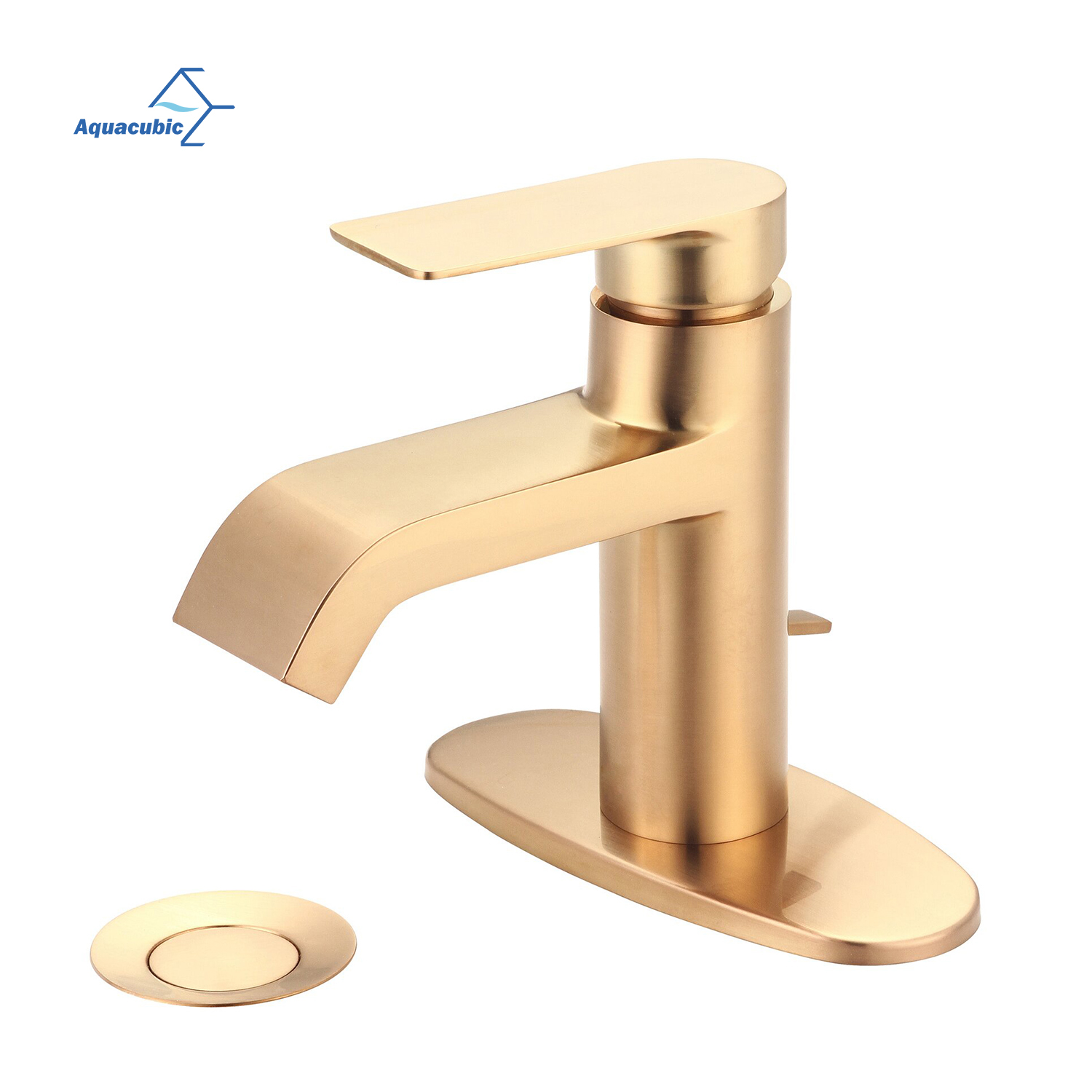 Grifos de lavabo montados en cubierta, grifos de baño, grifos mezcladores, grifos de lavabo de baño multifuncionales de agua de latón