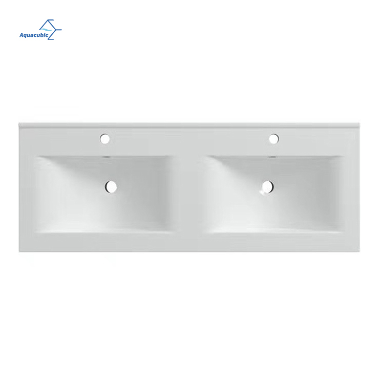 Lavabo de tocador moderno CUPC, lavabo de mano, tocador de baño, lavabo doble, lavabo de cerámica para baño