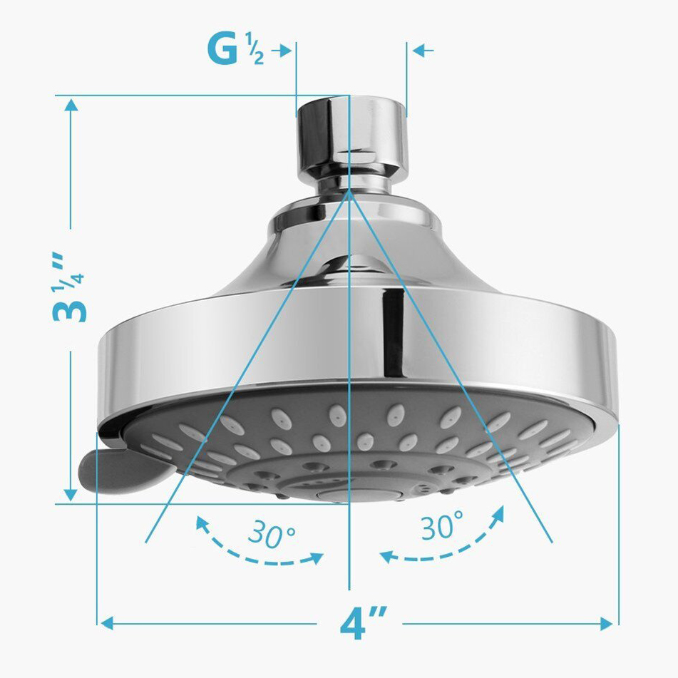 Cabezal de ducha de 4 pulgadas (2)
