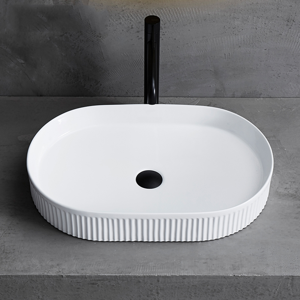 Lavabo artístico para baño, lavabo ovalado de estilo Simple nórdico, lavabos para baño, lavabos para Hotel y hogar