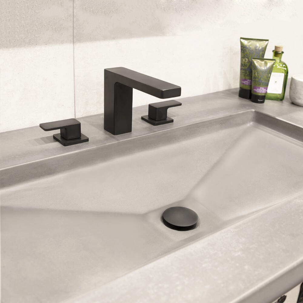 CUPC Faucet Factory Grifo de baño generalizado de latón negro de lujo de 8 pulgadas con manijas dobles para lavabo de baño