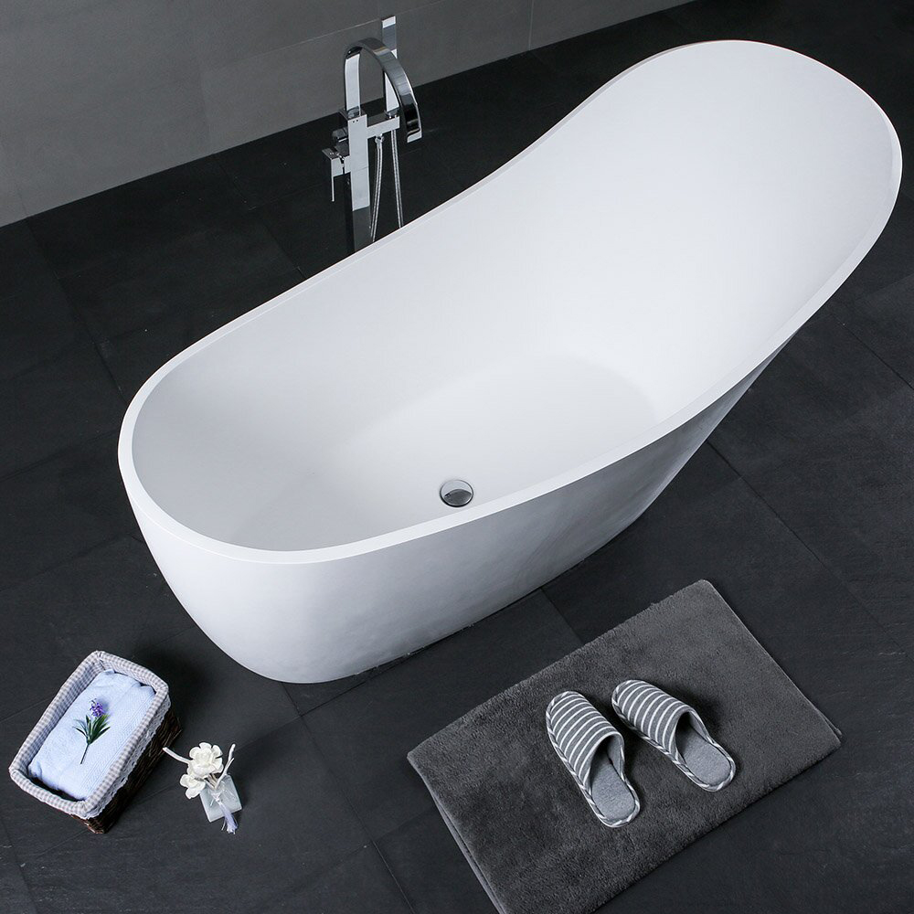 Tina de baño de acrílico de remojo tamaño pequeño independiente oval adolescente moderno del hotel el 170cm del nuevo diseño