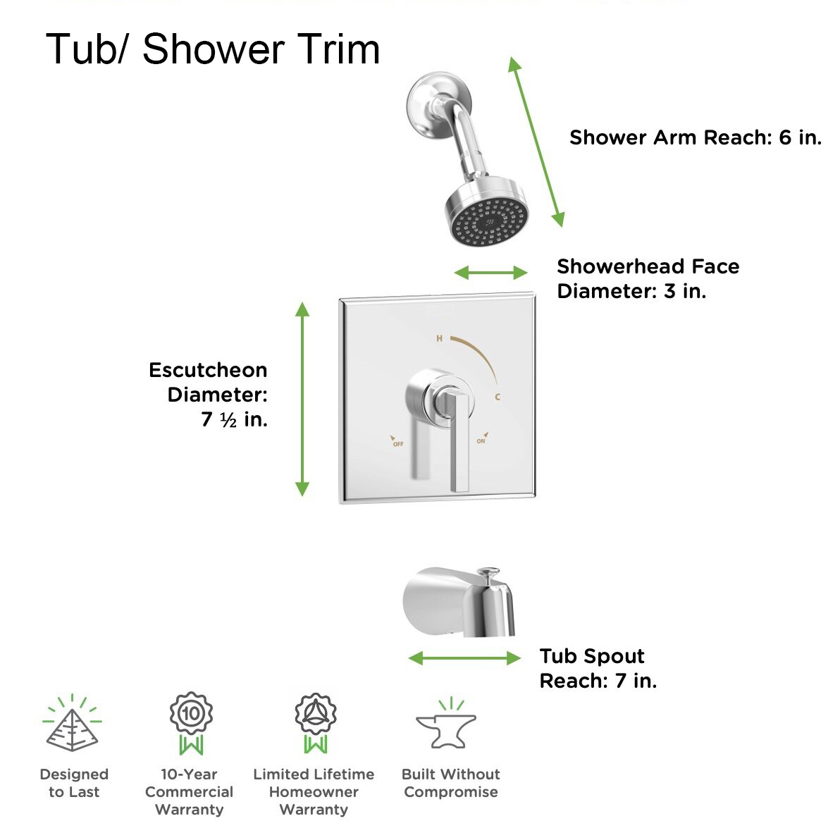Aquacubic Oro cepillado Sistema de ducha completo montado en la pared Grifo para bañera y ducha