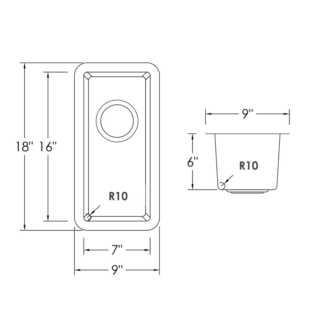 tama&ntilde;o de 9 pulgadas