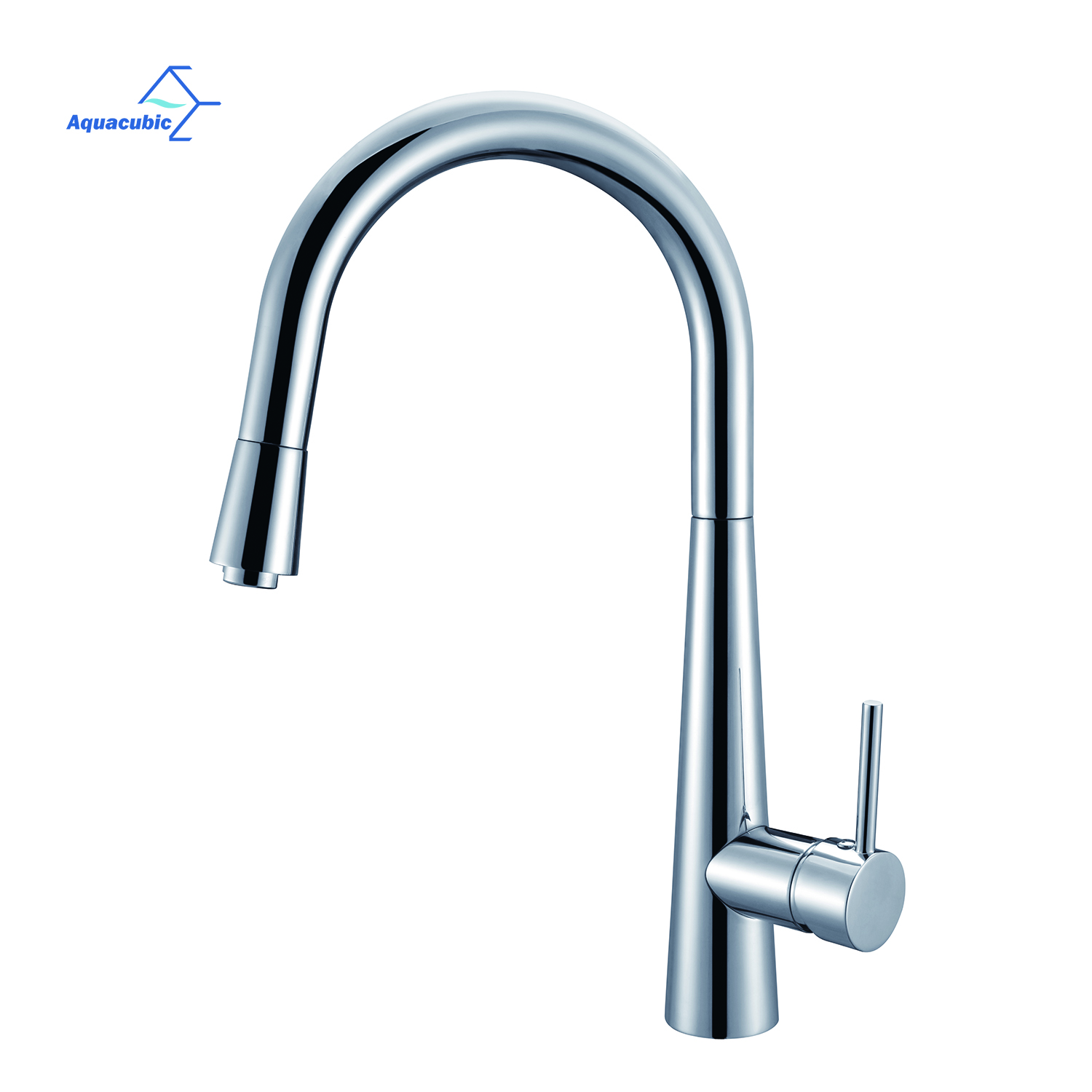 Aquacubic, venta al por mayor, cUPC, lavabo giratorio de larga duración, grifo de cocina extraíble