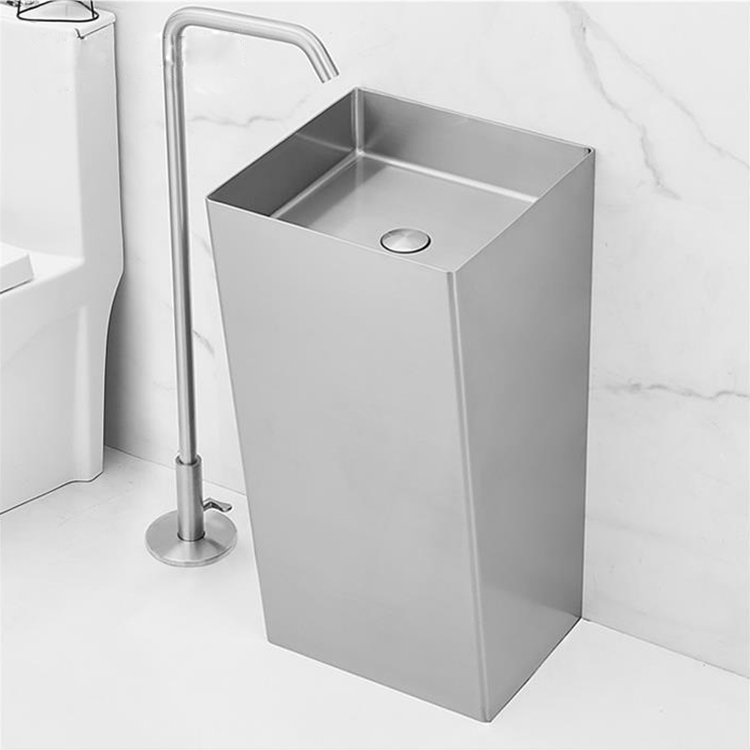 Lavabo caliente del cuarto de baño del tipo pedestal del piso de acero inoxidable de los lavabos de la venta del fabricante