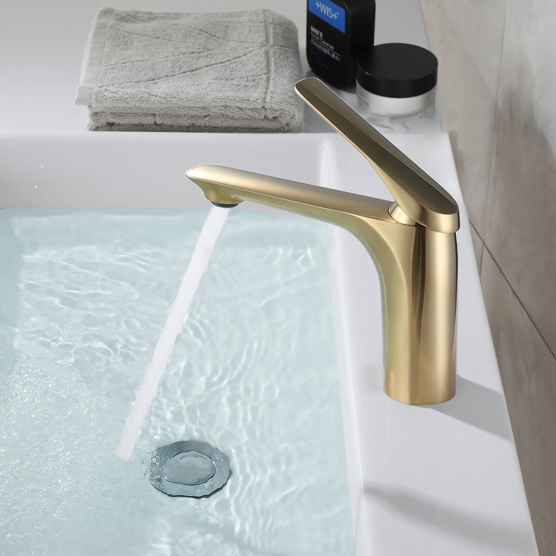 Grifos mezcladores de grifo de lavabo cromado de fábrica de alta calidad, grifo de lavabo de latón CUPC
