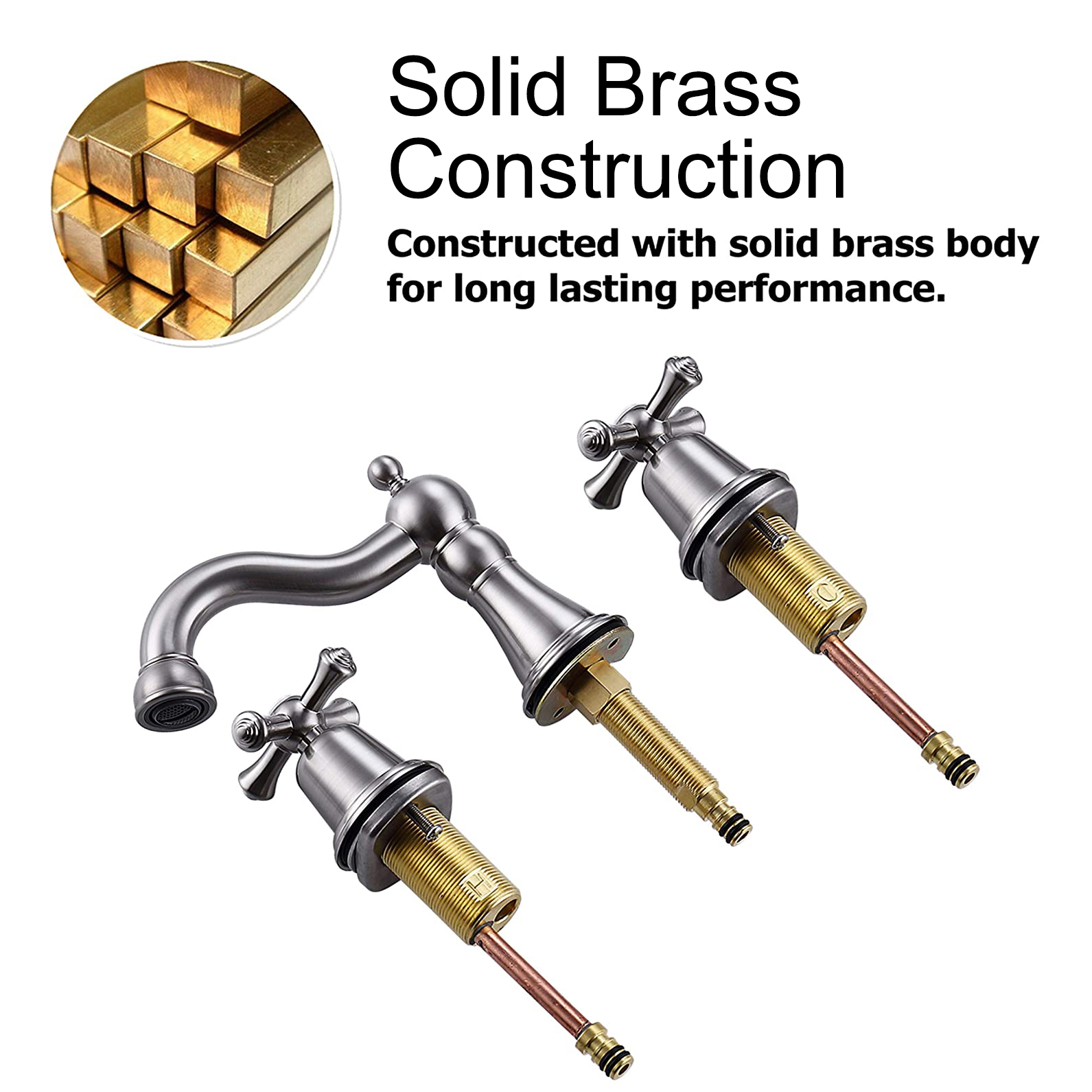 Aquacubic, moderno, superventas, 8 pulgadas, montaje generalizado, grifo de lavabo, grifos montados en cubierta para grifo de baño