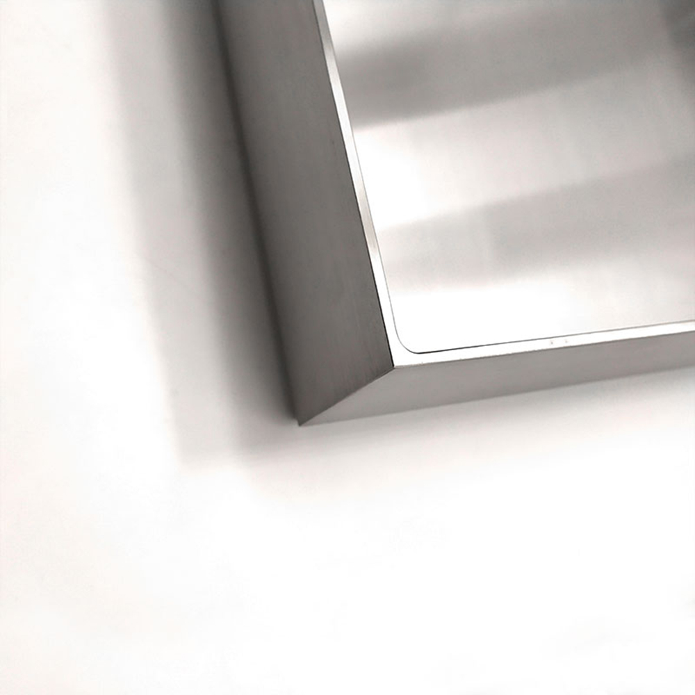 Lavabo nano rectangular de acero inoxidable a la moda para baño sobre lavabo artístico