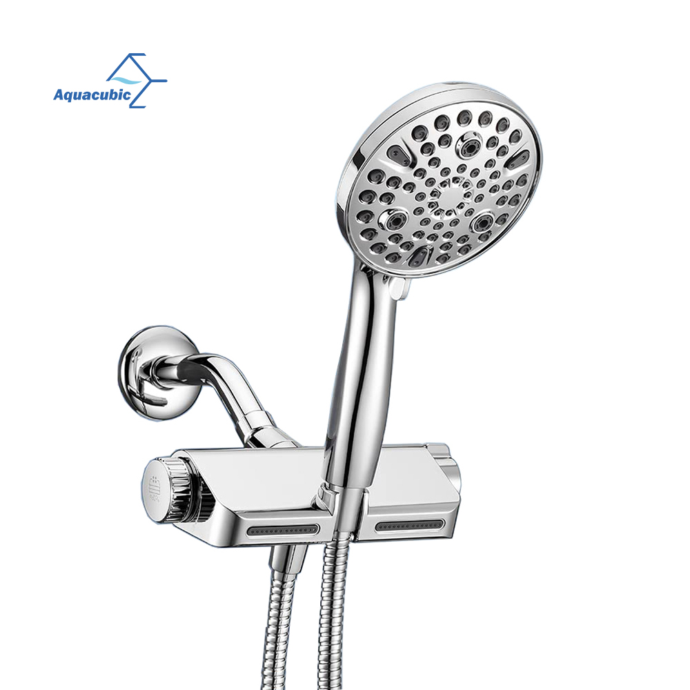 Sistema de spa dual 2 en 1 de alta presión con cabezal de ducha de masaje y ducha de mano de 10 modos
