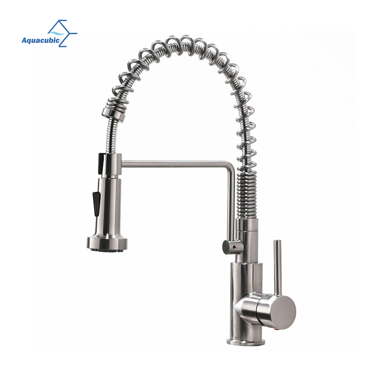  Aquacubic bajo plomo cUPC Sanitary Contemporary Universal Pull Out Kitchen Faucet