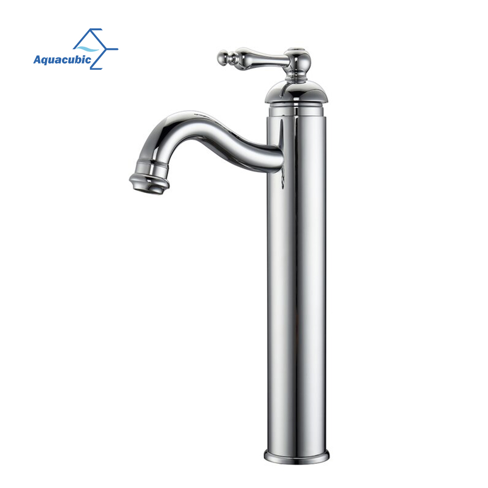Grifo sin plomo del cuarto de baño del solo agujero del lavabo cromado antiguo al por mayor de CUPC