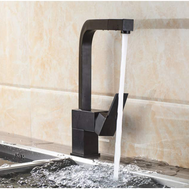 Grifo de cocina de latón de diseño comercial con manguera flexible extraíble y bola de peso