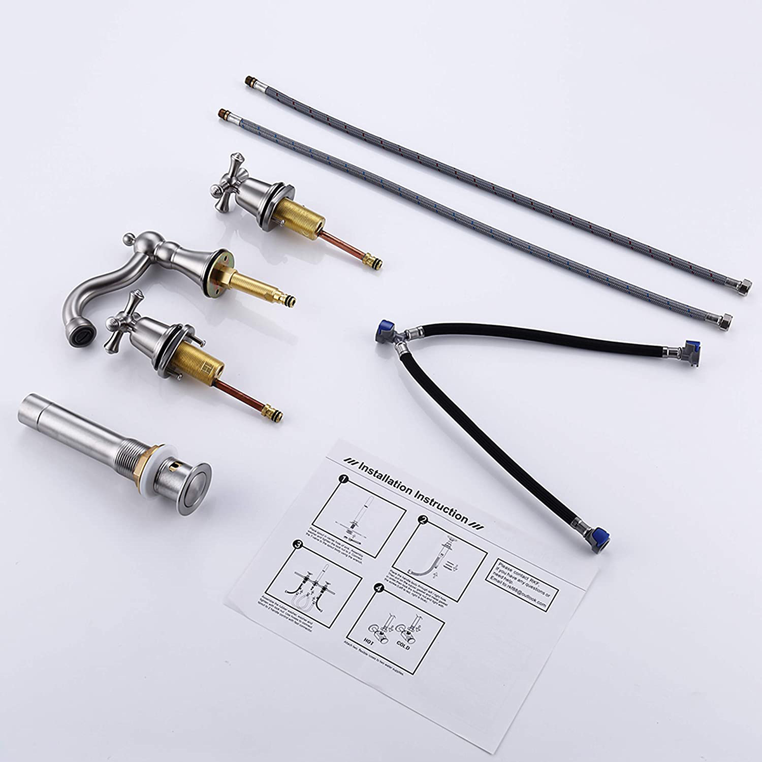 Aquacubic, moderno, superventas, 8 pulgadas, montaje generalizado, grifo de lavabo, grifos montados en cubierta para grifo de baño