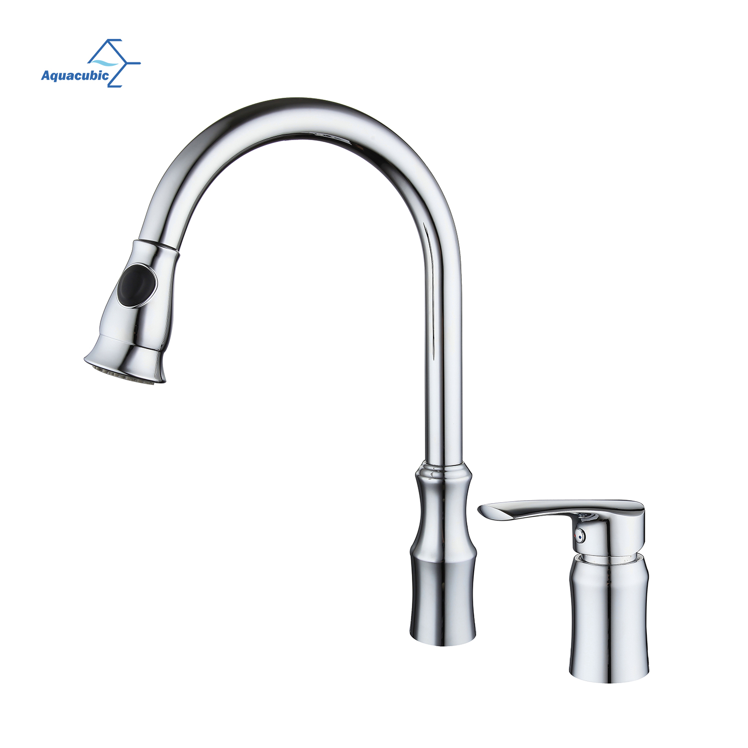 Aquacubic, venta al por mayor, cUPC, lavabo giratorio de larga duración, grifo de cocina extraíble