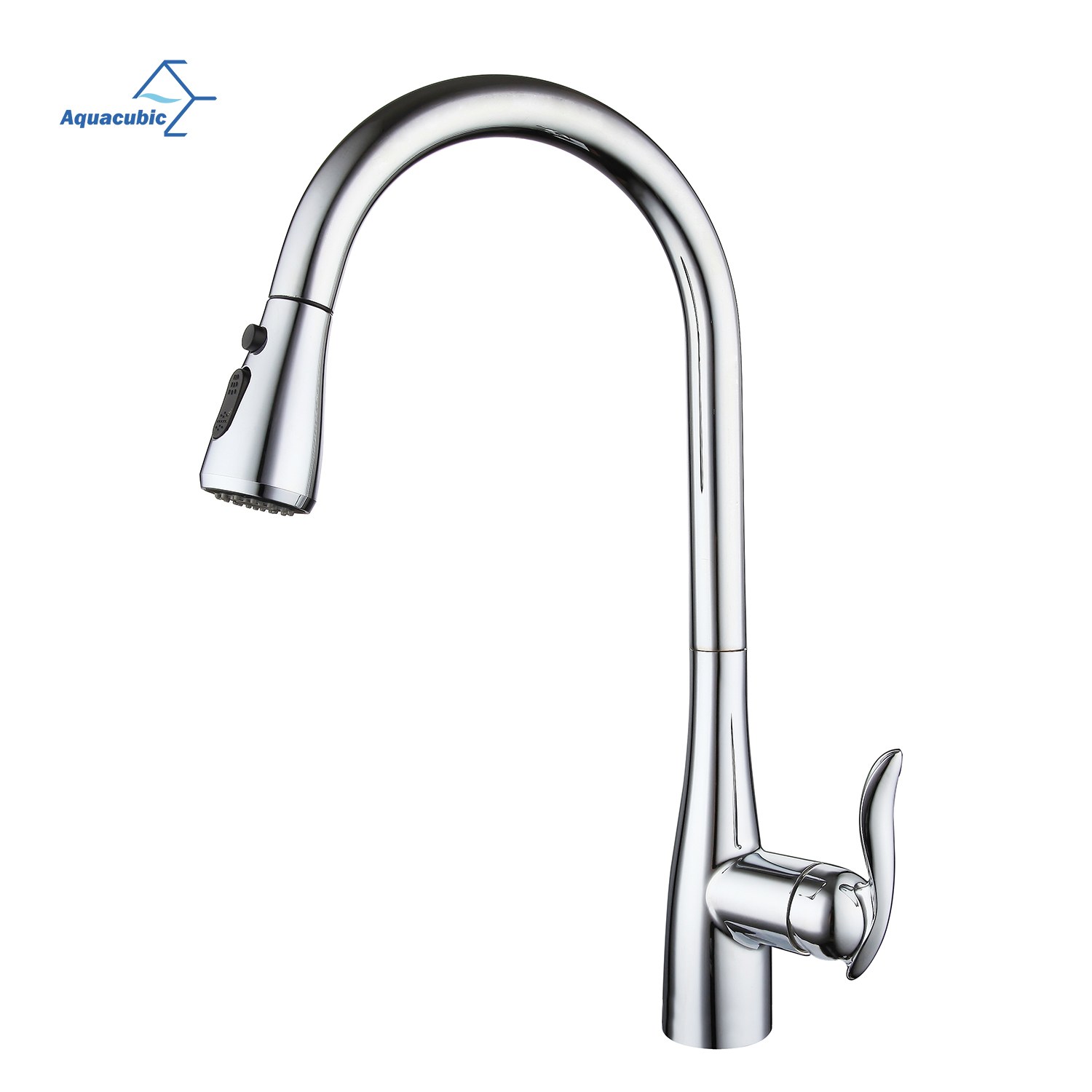 Aquacubic, venta al por mayor, cUPC, lavabo giratorio de larga duración, grifo de cocina extraíble