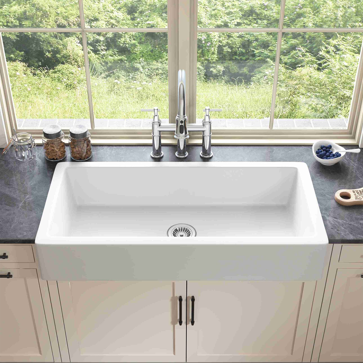 Cocina de 8 pulgadas Excelente sólido Fácil de instalar Grifo de puente