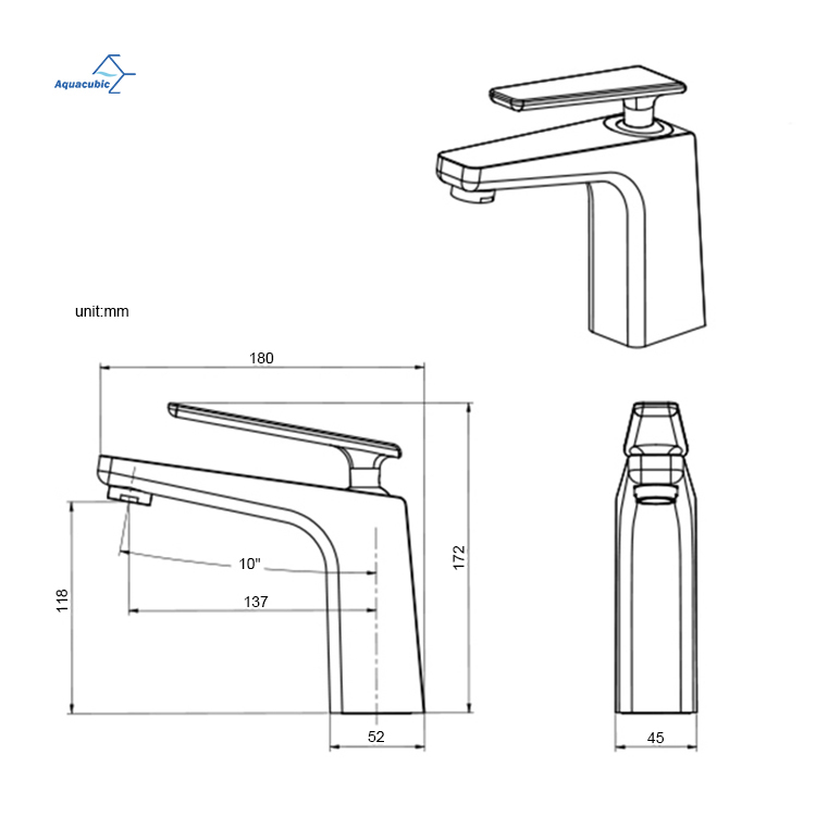 Estilo de diseño americano para baño, uso hotelero y hospitalario, grifo de lavabo de baño, grifo de lavabo monomando de latón