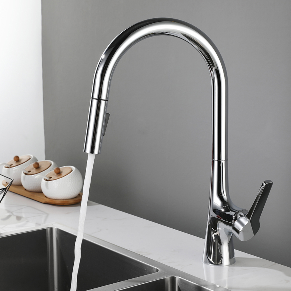 Grifo de cocina de alta gama Aquacubic, mezclador de fregadero, grifo de cocina extraíble, grifos de marca de agua extraíbles con certificación cUPC CE