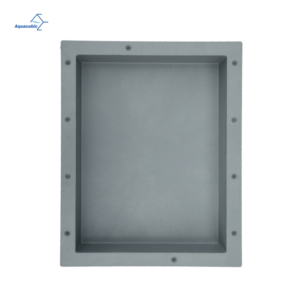 Nicho de ducha Aquacubic Glasstone listo para colocar azulejos en la pared del baño 14'*96' Nicho de ducha Triple estante empotrado