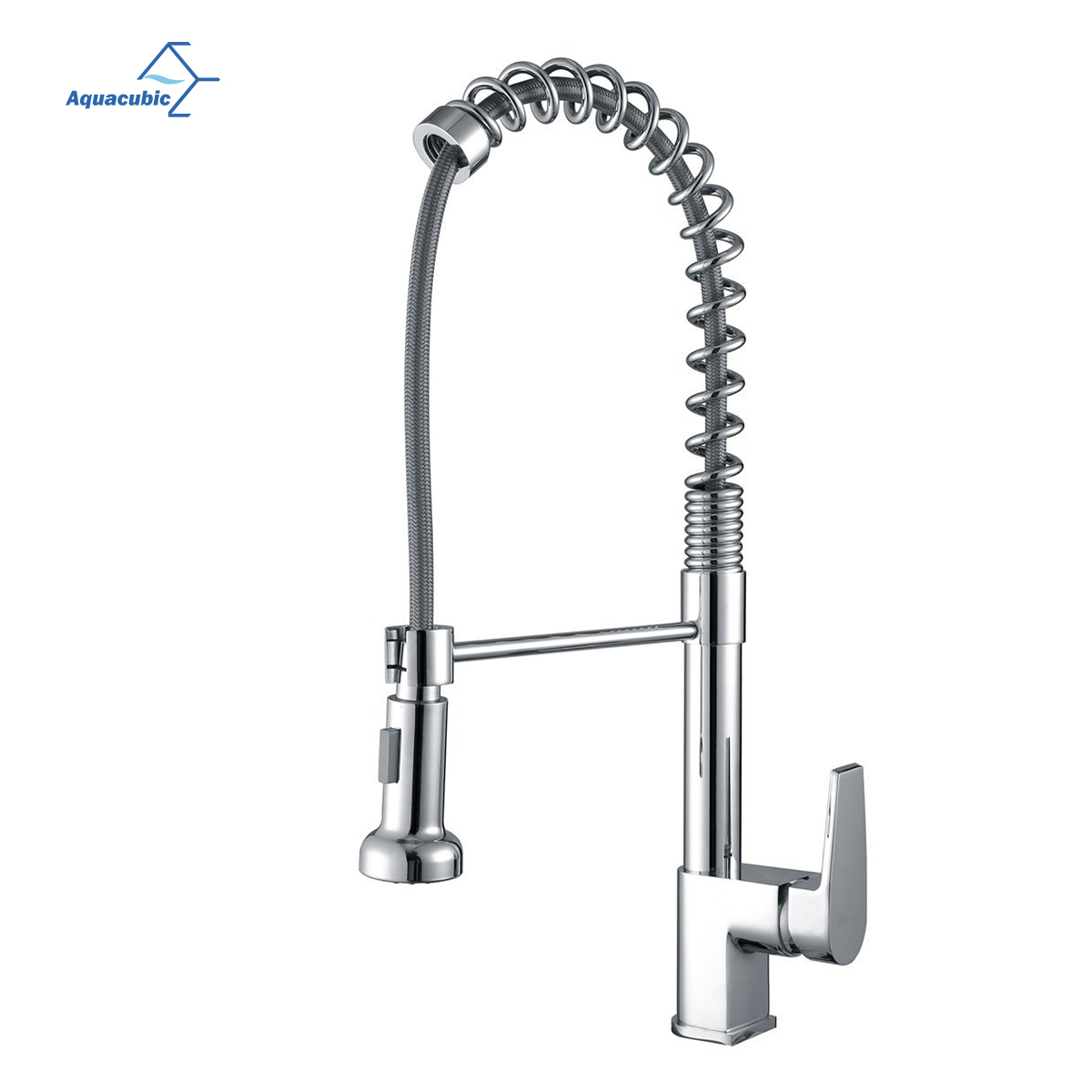  Aquacubic bajo plomo cUPC Sanitary Contemporary Universal Pull Out Kitchen Faucet
