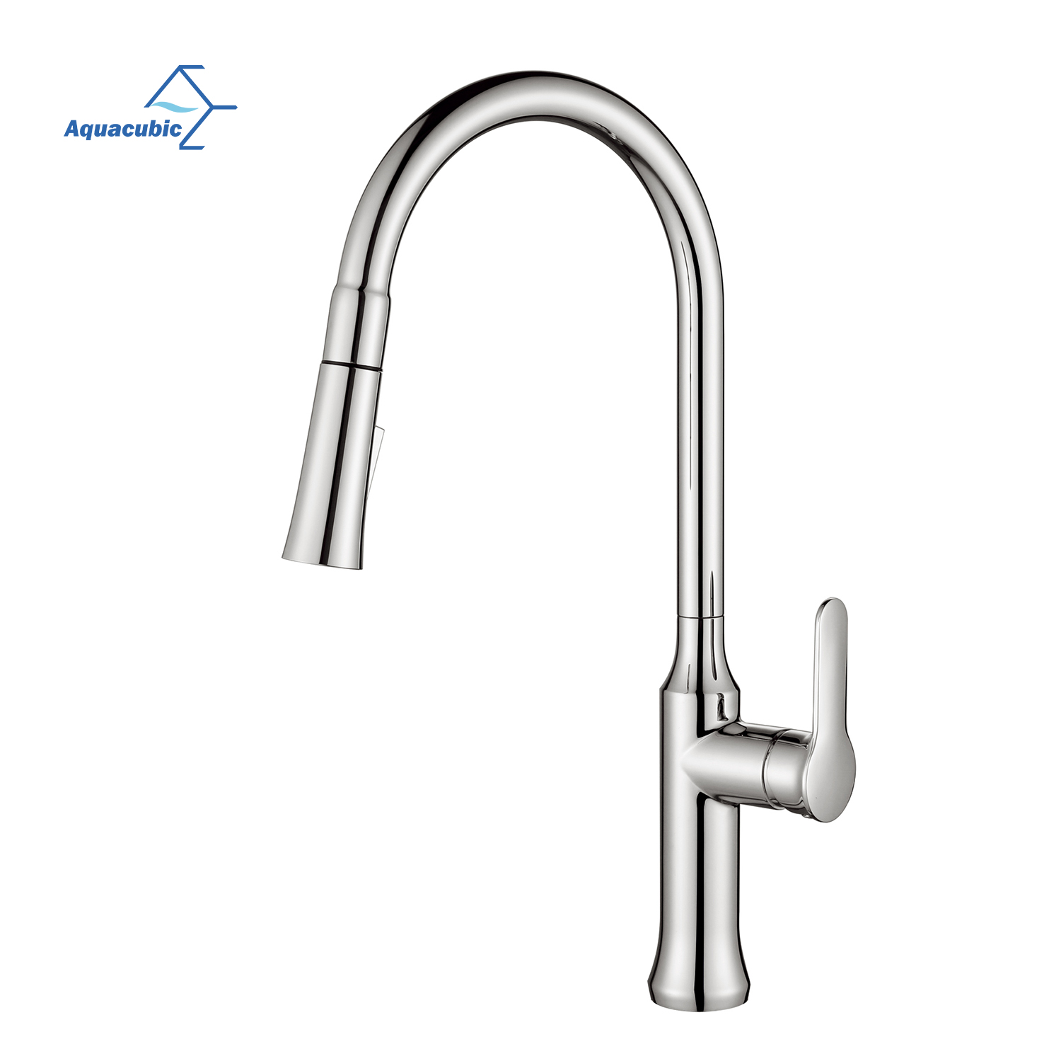 Grifo de cocina extraíble para lavabo excelente con ahorro de agua Aquacubic cUPC