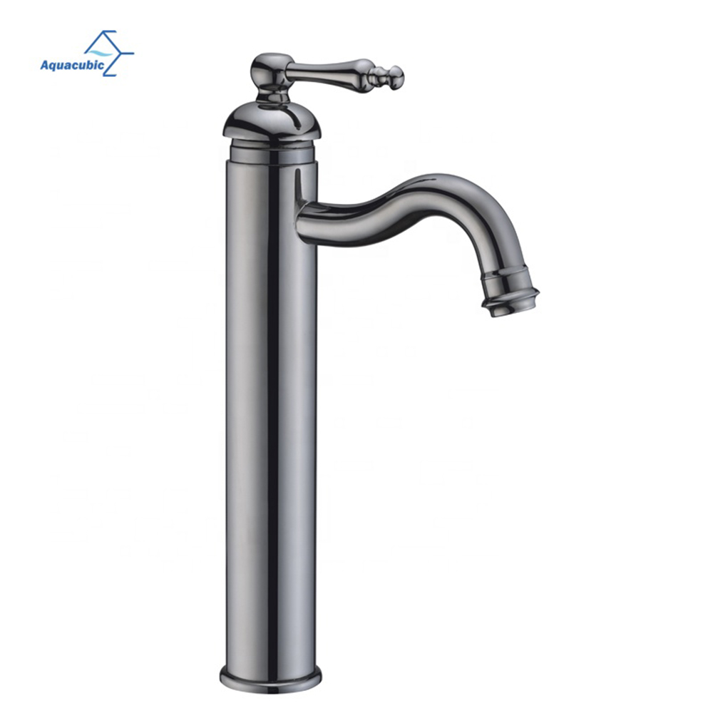 Grifo sin plomo del cuarto de baño del solo agujero del lavabo cromado antiguo al por mayor de CUPC
