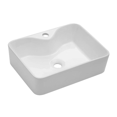 Lavabo de cerámica hecho a mano del hotel de los lavabos de la encimera del diseño único sobre el lavabo contrario