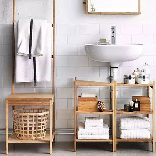 Separación a tres vías del baño.