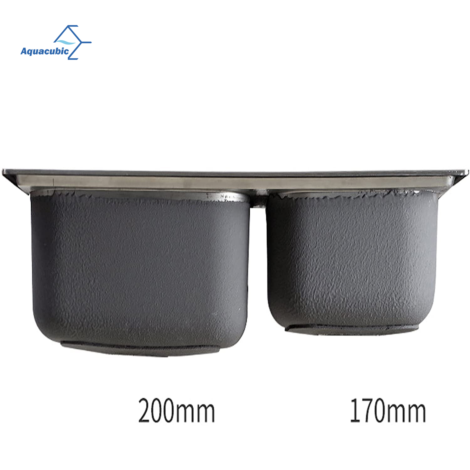 Fregadero de cocina caliente en América del Sur, lavabo doble, 780 x 420 x 190 mm, fregadero de cocina de acero inoxidable prensado/estirado de doble cubeta