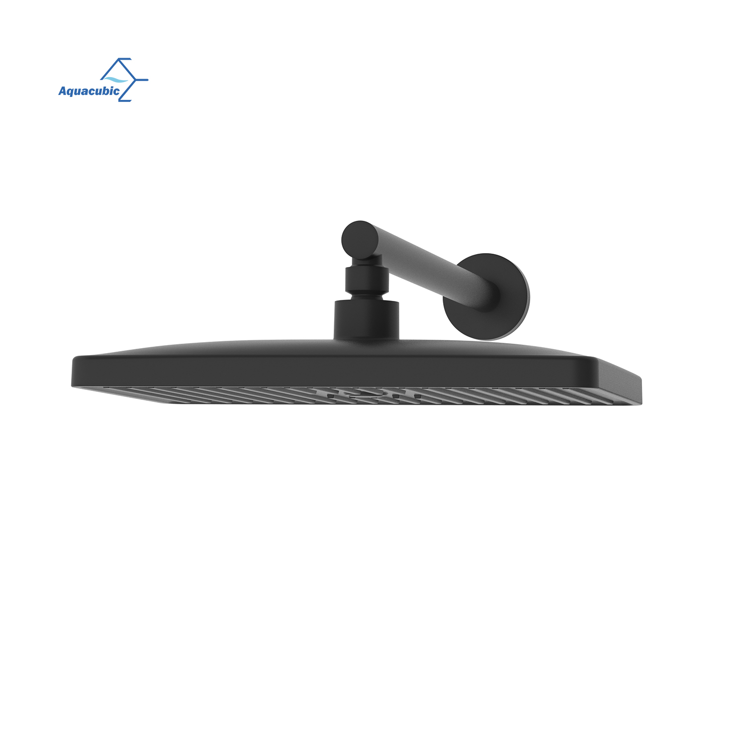 Juego combinado de ducha mezclador tipo lluvia negro de lujo para baño de 12 pulgadas con certificación Aquacubic cUPC
