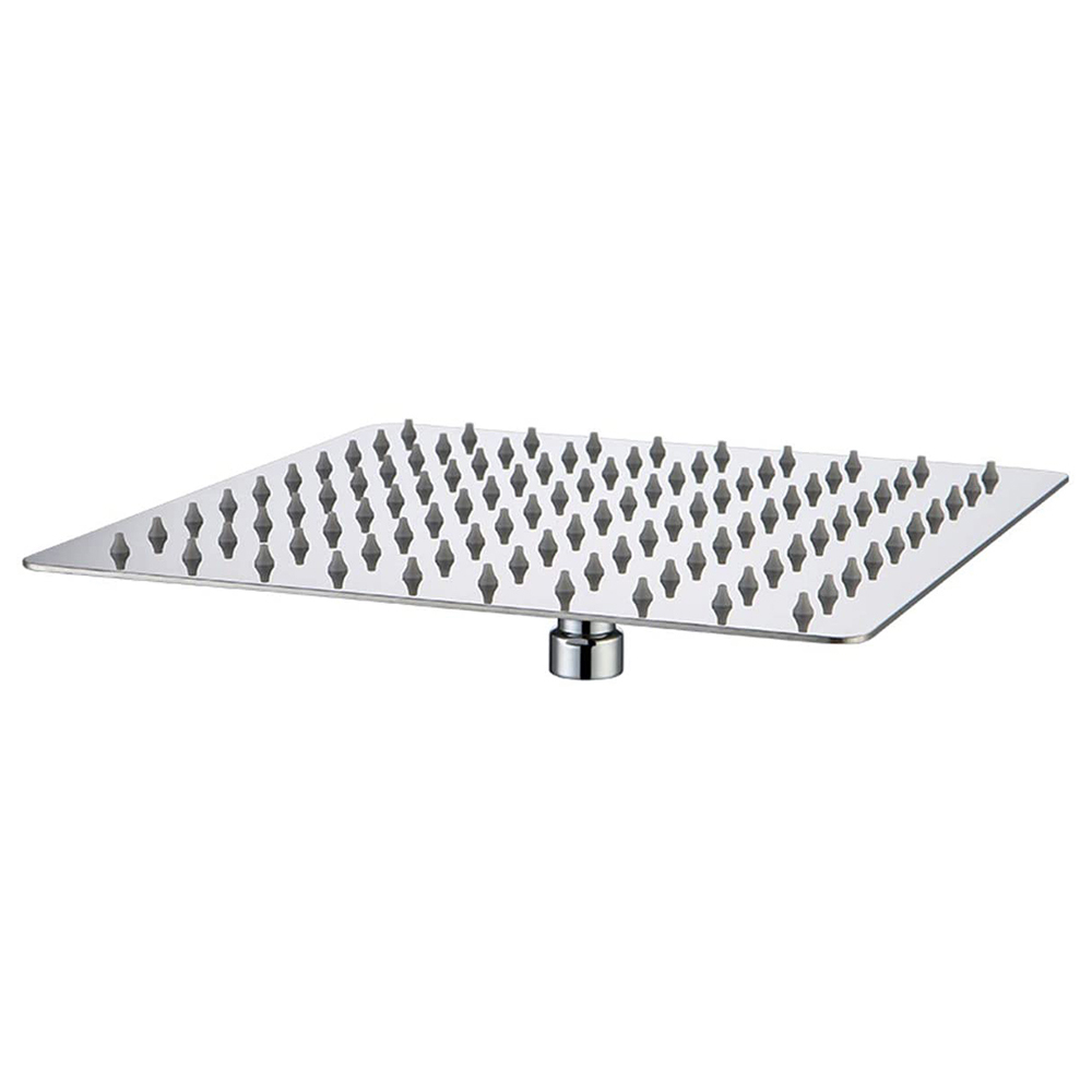 Cabezal de ducha de lluvia superior cuadrado para baño con ahorro de agua de acero inoxidable 304 de níquel cepillado de diseño ultrafino grande